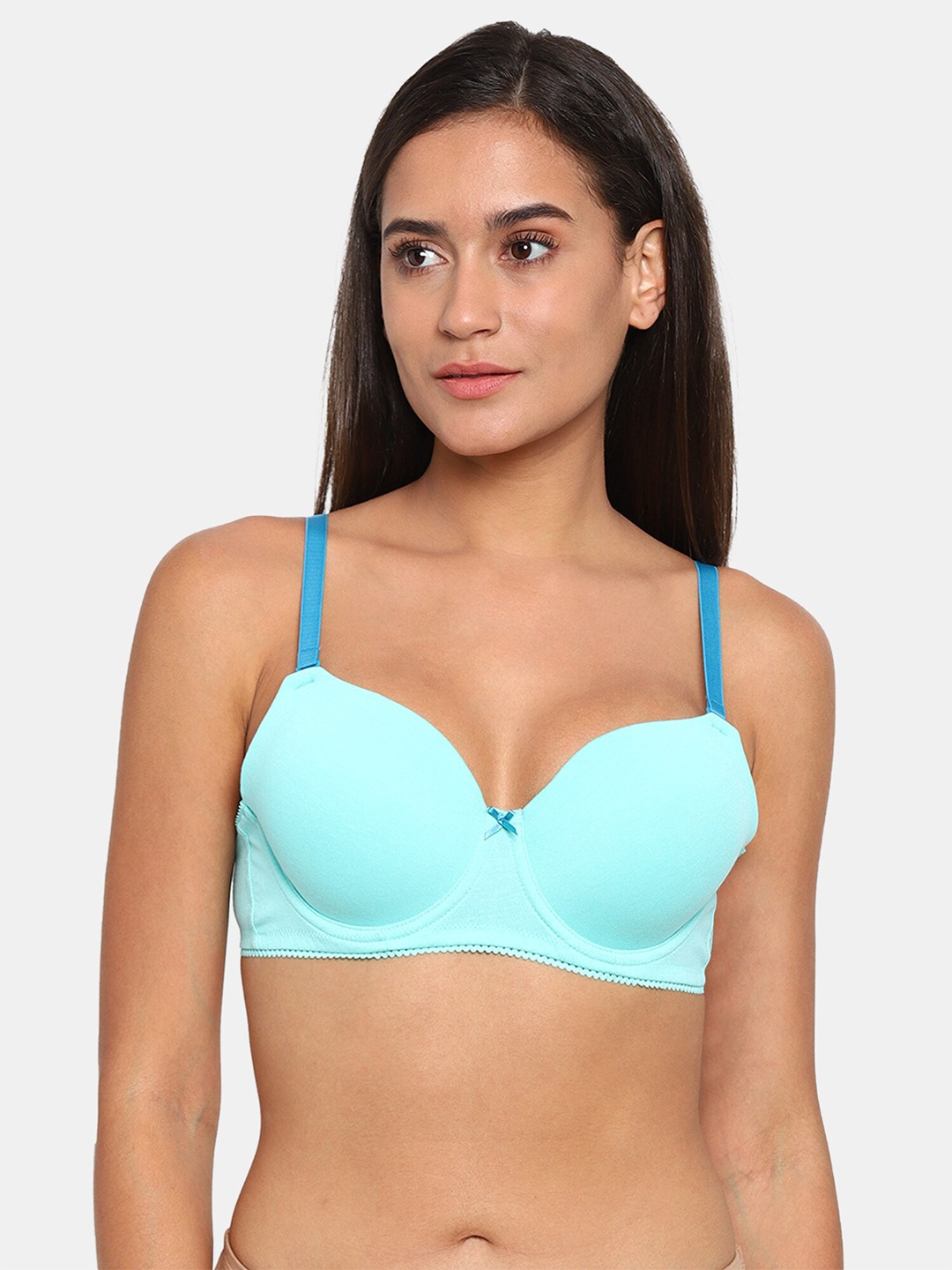 

Rosaline by Zivame Blue Bra Underwired Lightly Padded