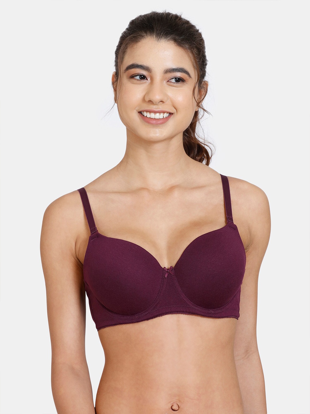 

Rosaline by Zivame Brown Bra Underwired Lightly Padded