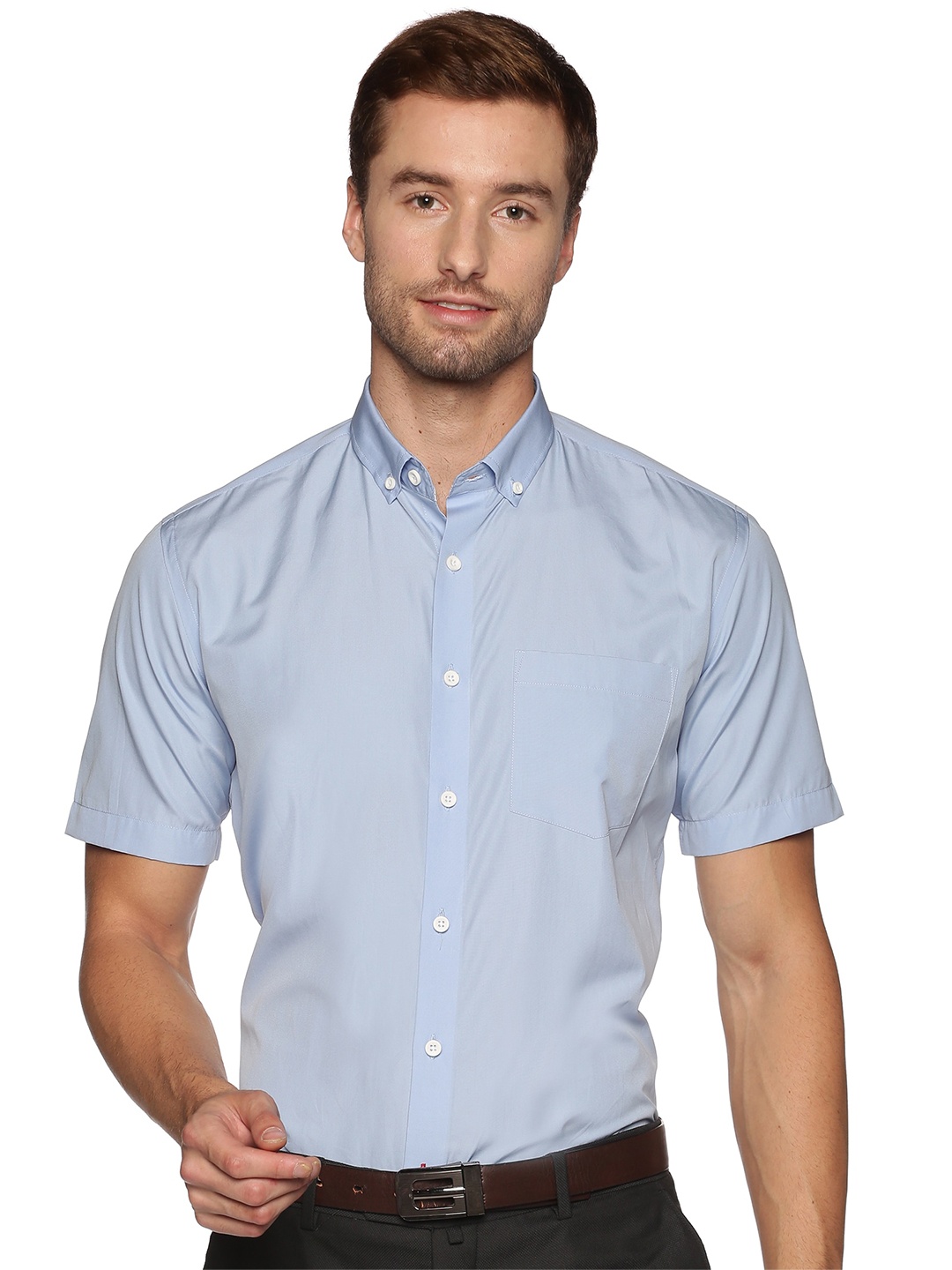 

DON VINO Men Blue Relaxed Slim Fit Cotton Formal Shirt