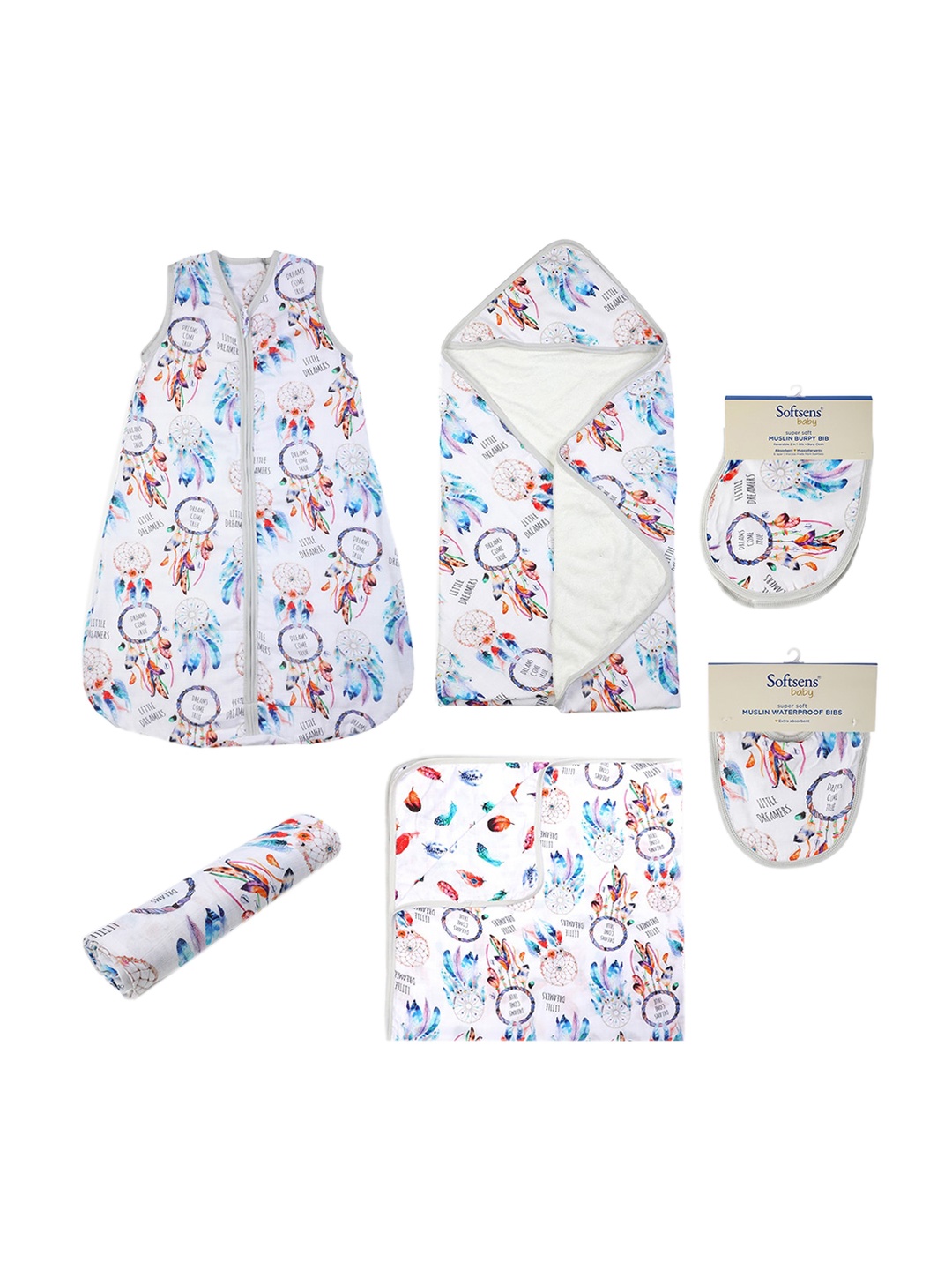 

Dreamcatcher Baby Set of 6 Apparel Gift Set, Multi