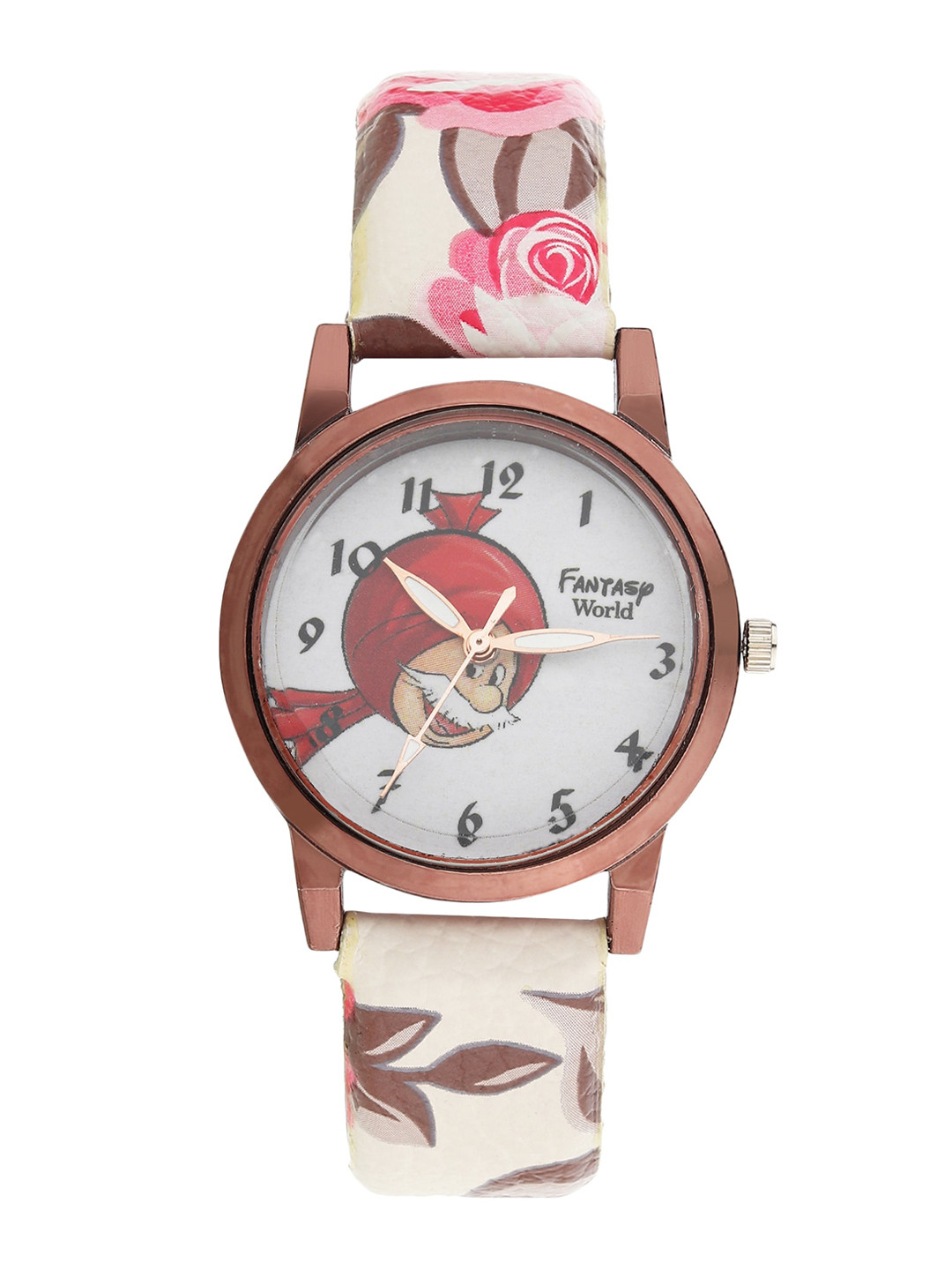 

Fantasy World Unisex Kids Multicoloured Printed Dial & Multicoloured Leather Textured Straps Analogue Watch, Multi
