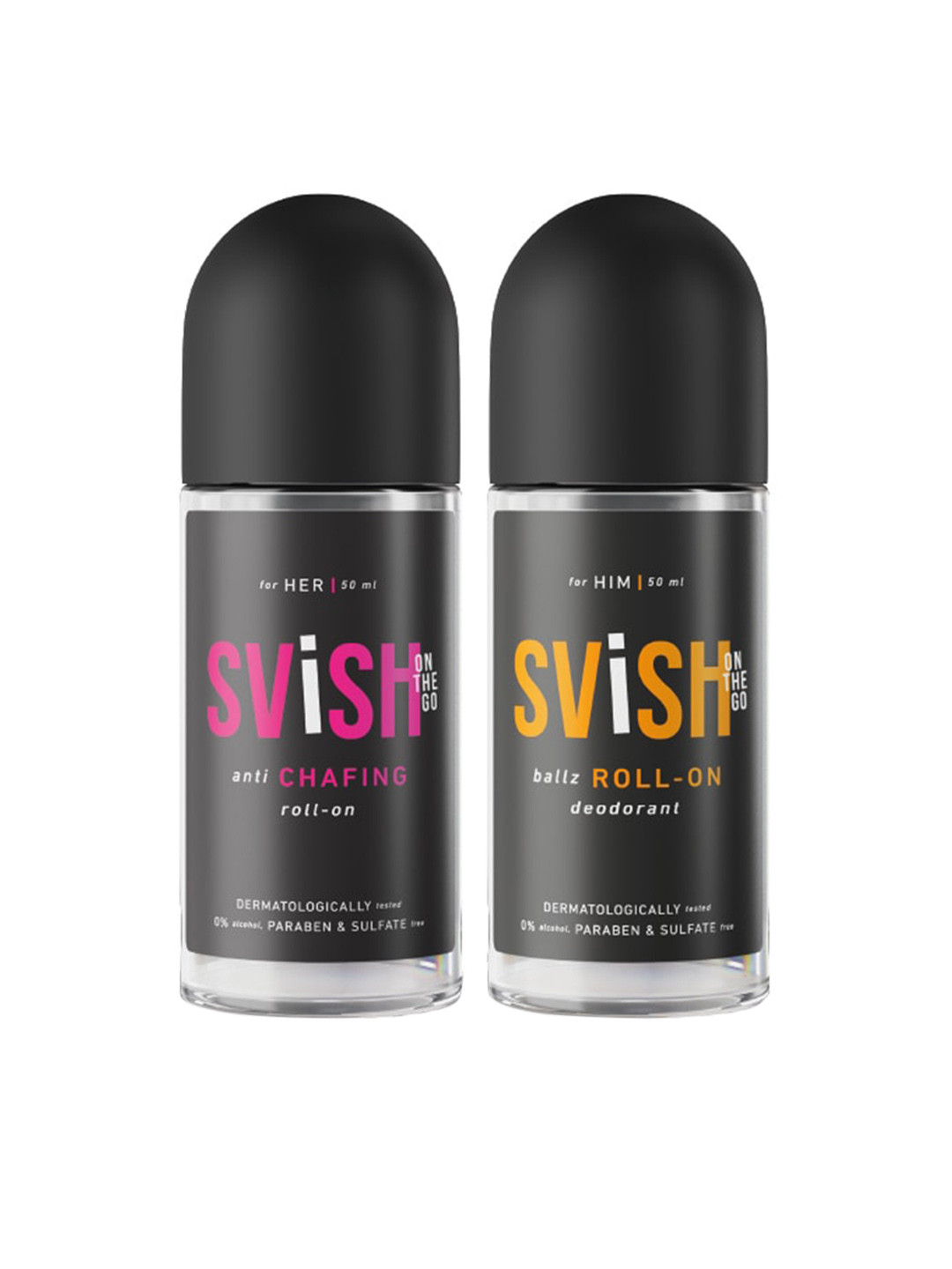 

Svish On The Go Anti Chafing Roll on For His & Her, Black