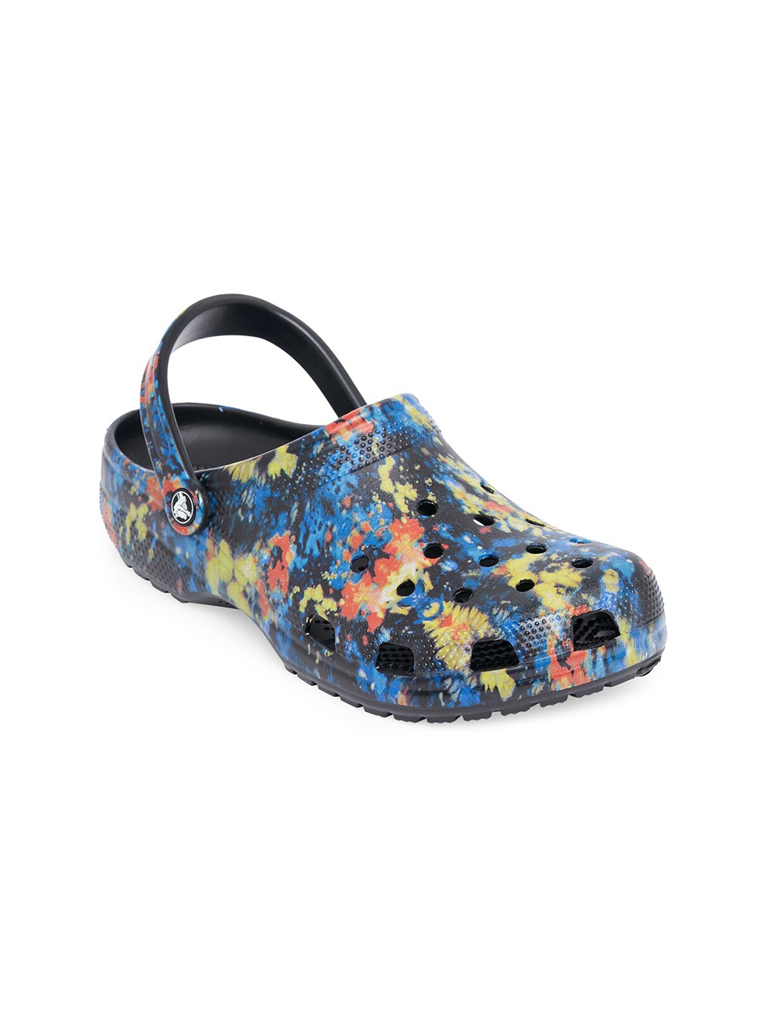

Crocs Unisex Black & Blue Classic Clogs