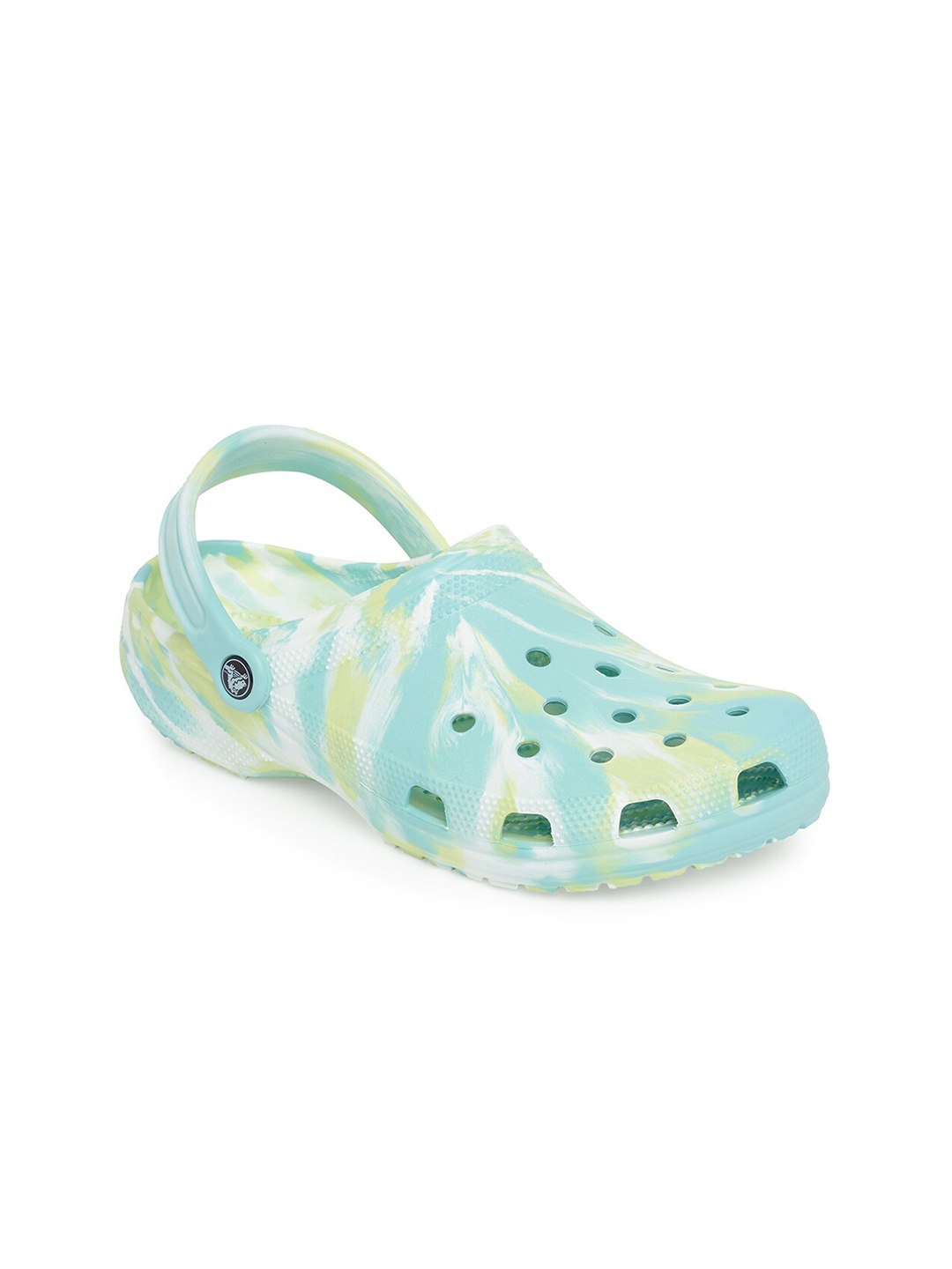 

Crocs Unisex Blue & Yellow Classic Clogs