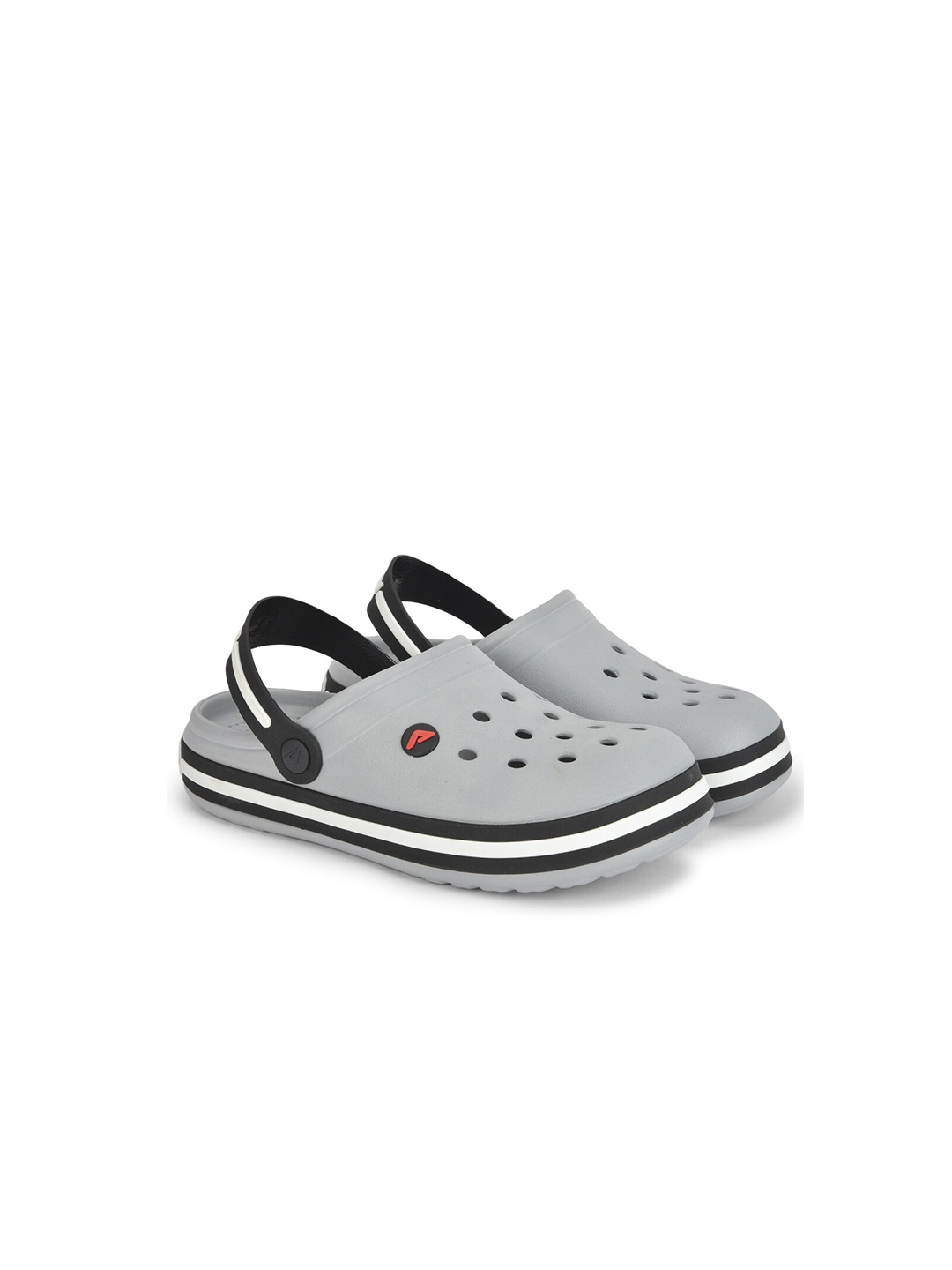 

Adda Men Grey & Black Clogs