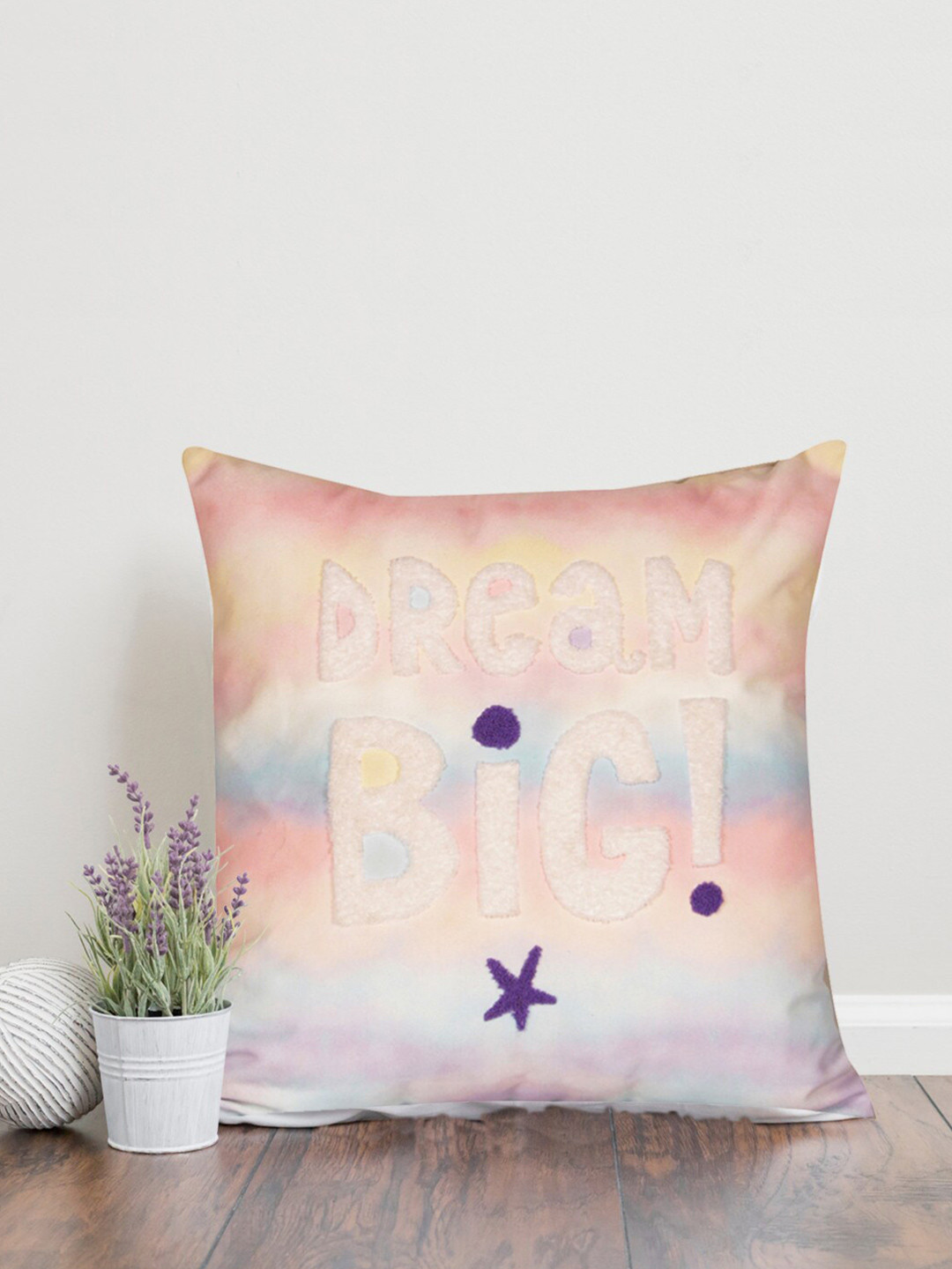 

Home Peach-Coloured & Blue Square Cushion Covers