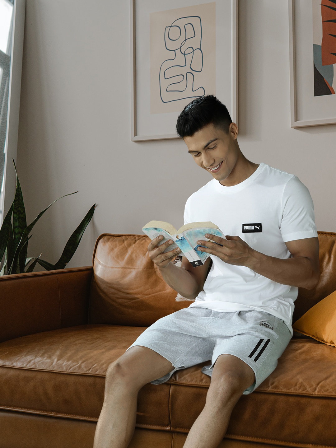 

Puma Men White FUSION T-shirt with Printed Detail