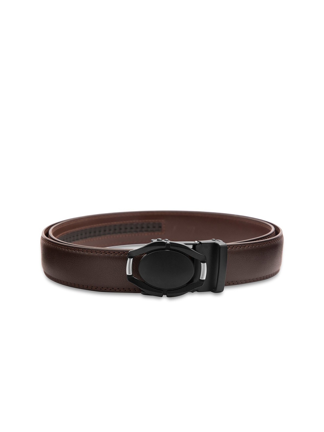 

BANGE Men Brown Leather Formal Belt