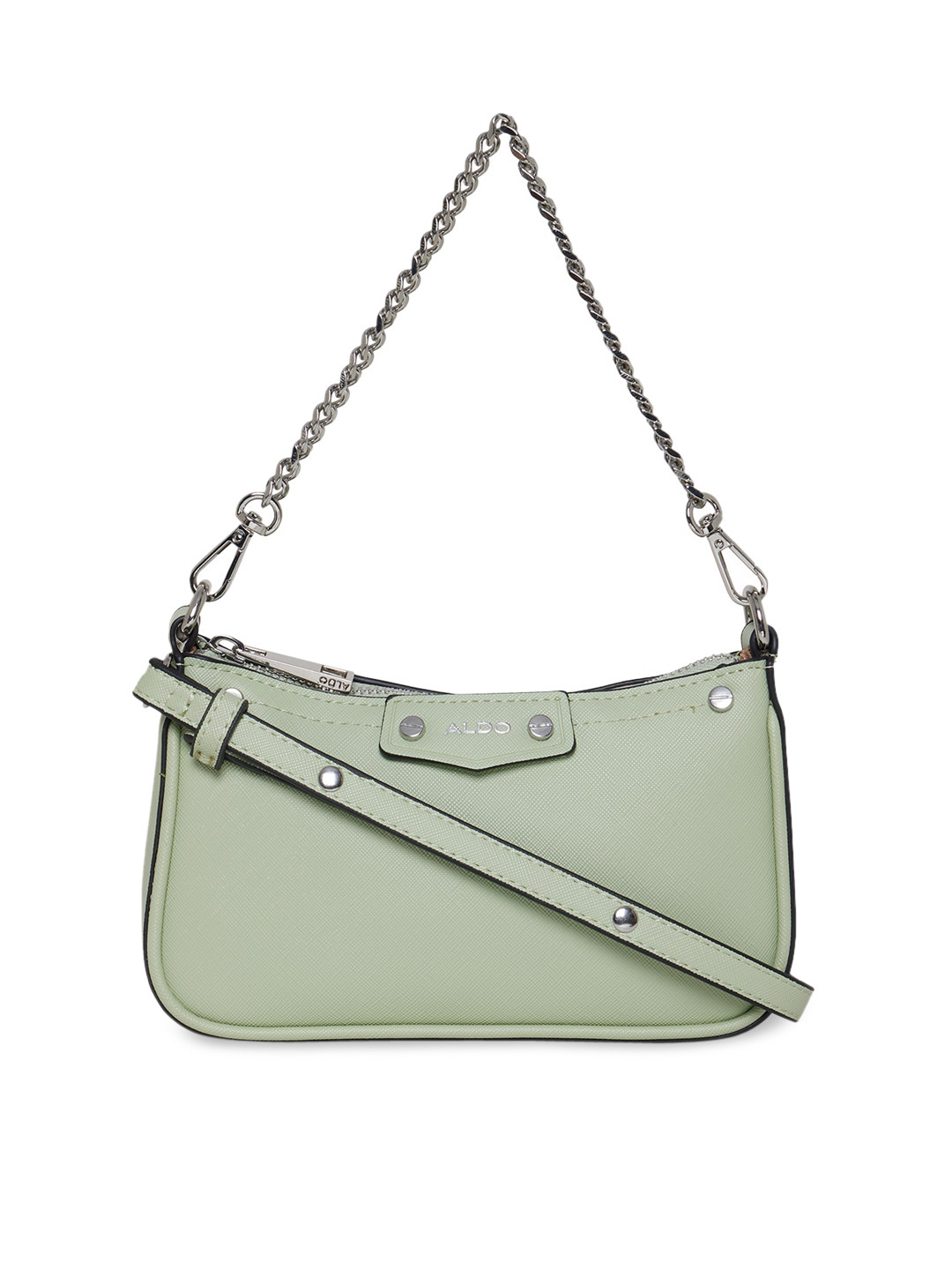 

ALDO Sage Green Structured Shoulder Bag