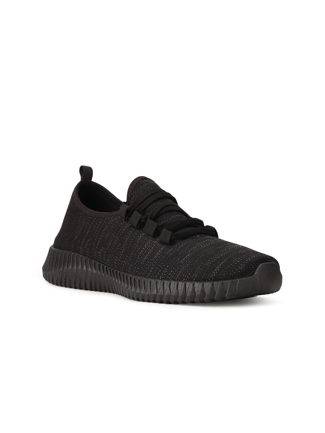 

North Star Men Black Woven Design Sneakers