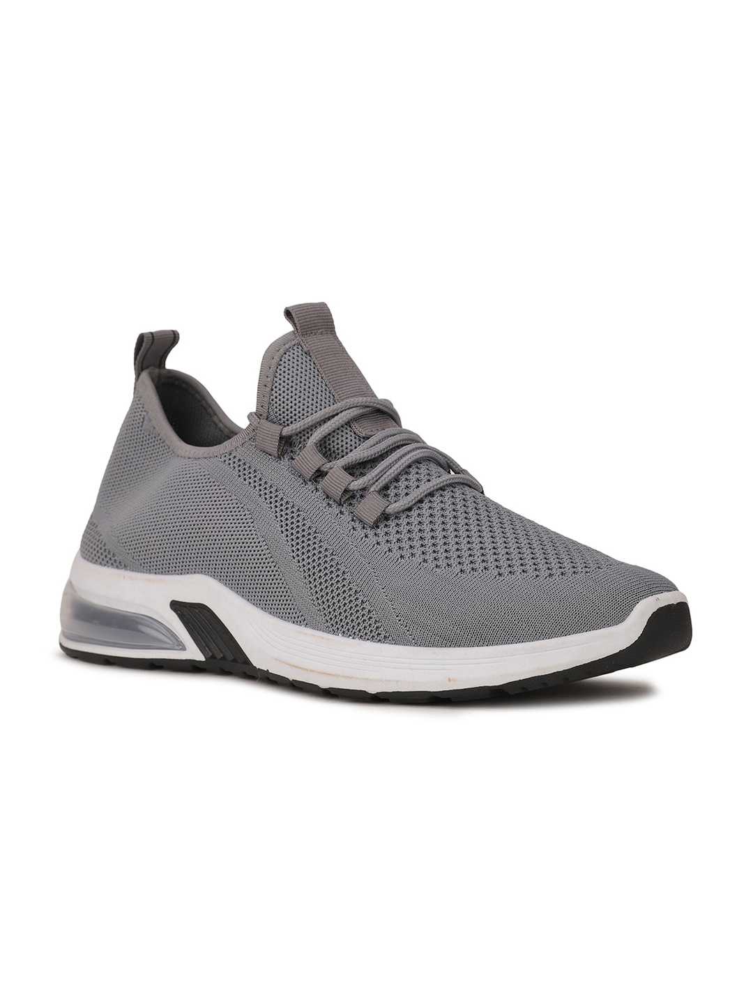 

North Star Men Grey Woven Design Sneakers