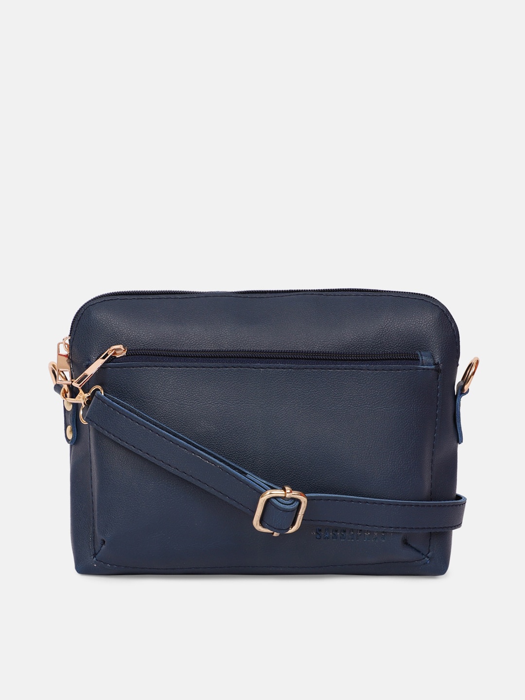 

SASSAFRAS Blue PU Structured Sling Bag
