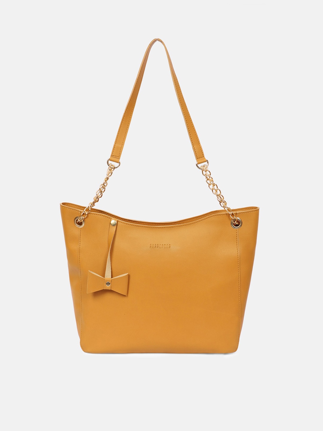 

SASSAFRAS Brown PU Shopper Shoulder Bag