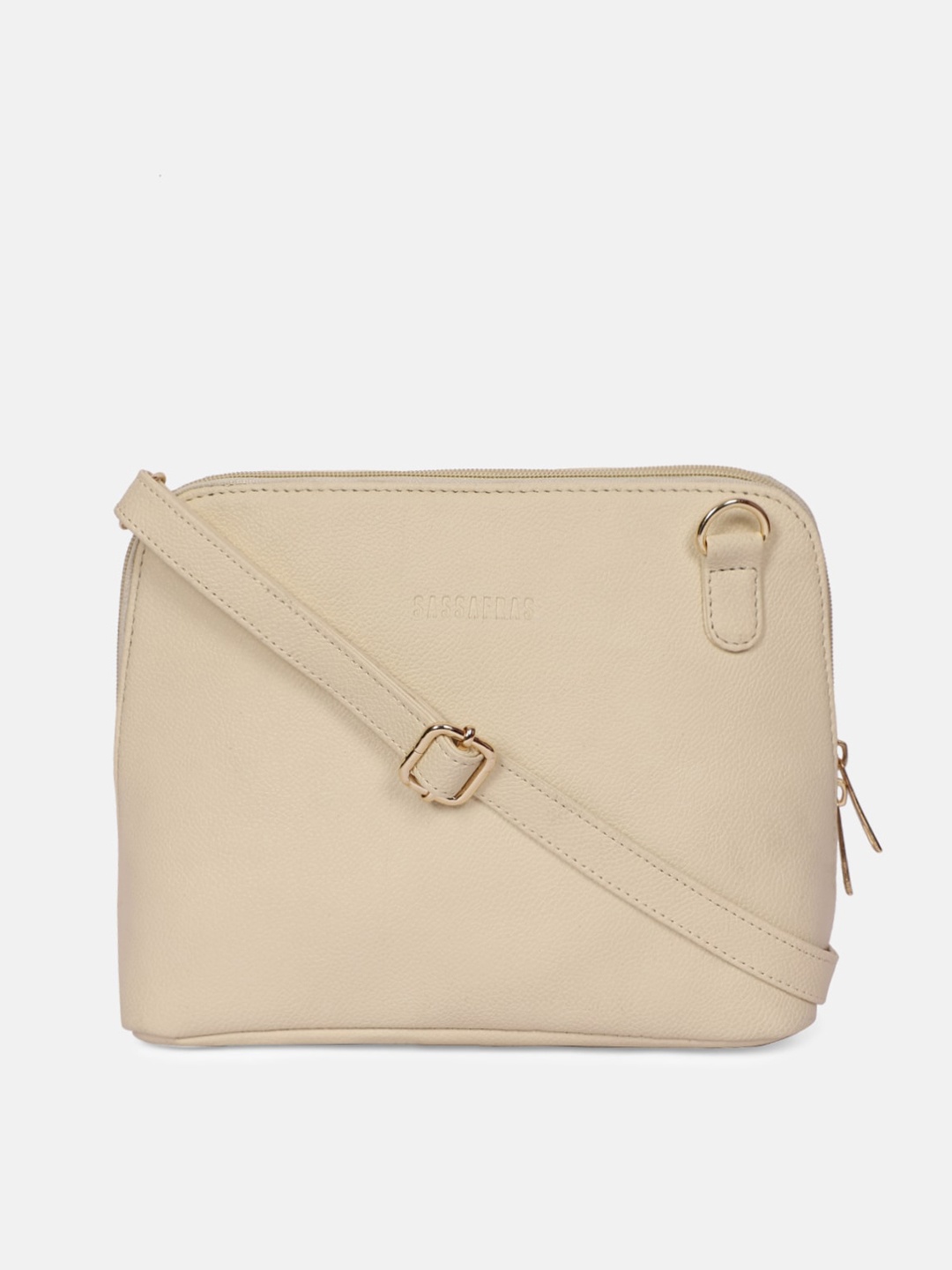 

SASSAFRAS White PU Structured Sling Bag