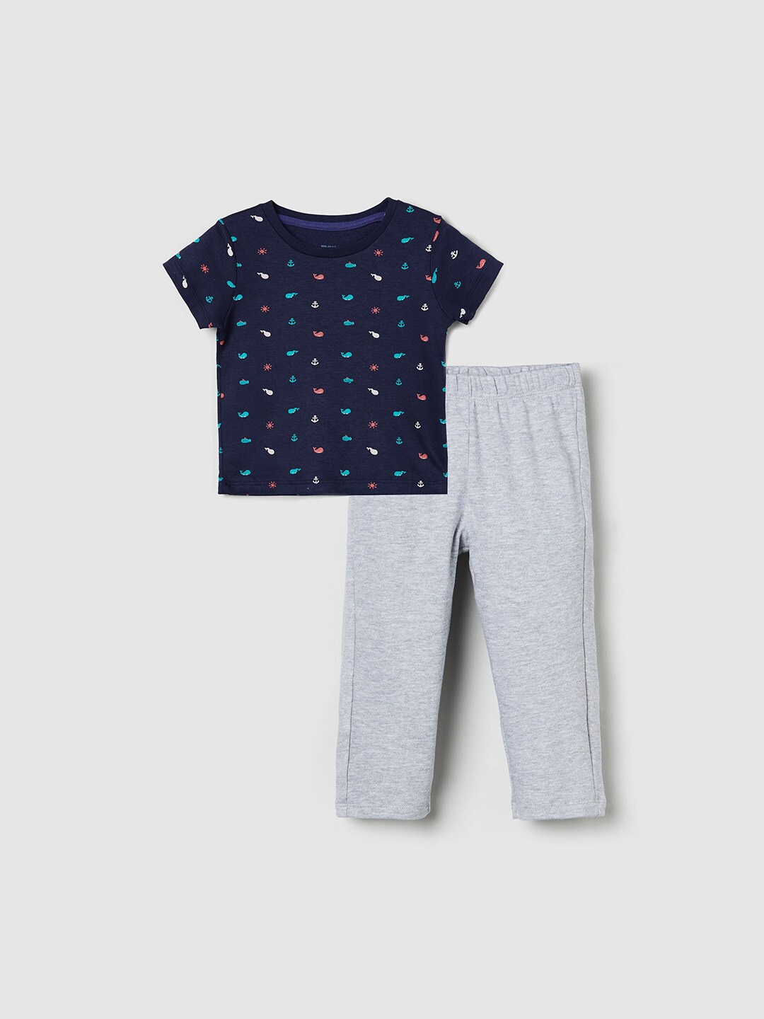 

max Boys Multicoloured Printed T-shirt with Pyjamas, Multi