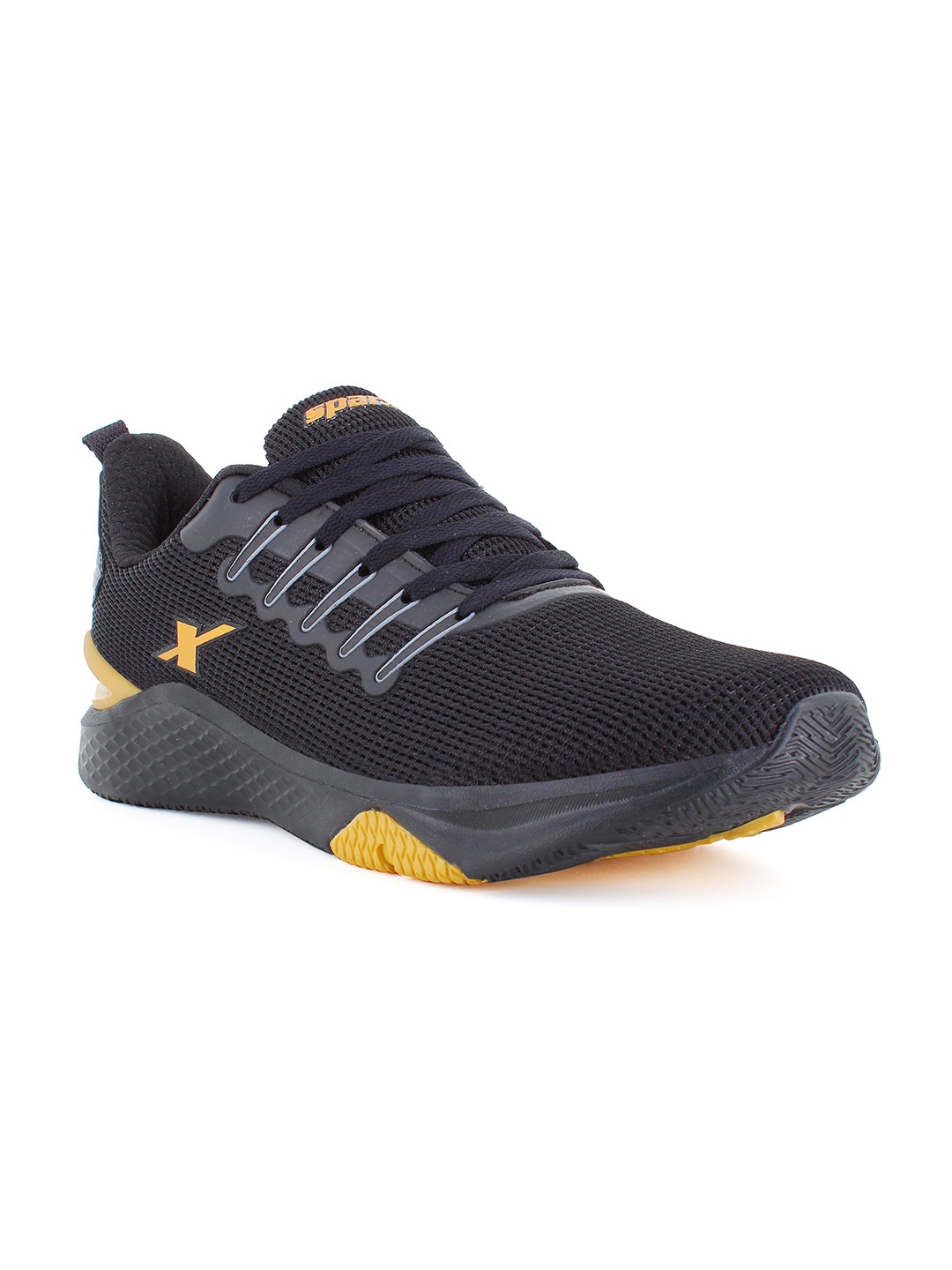 

Sparx Men Black Mesh Running Non-Marking Shoes