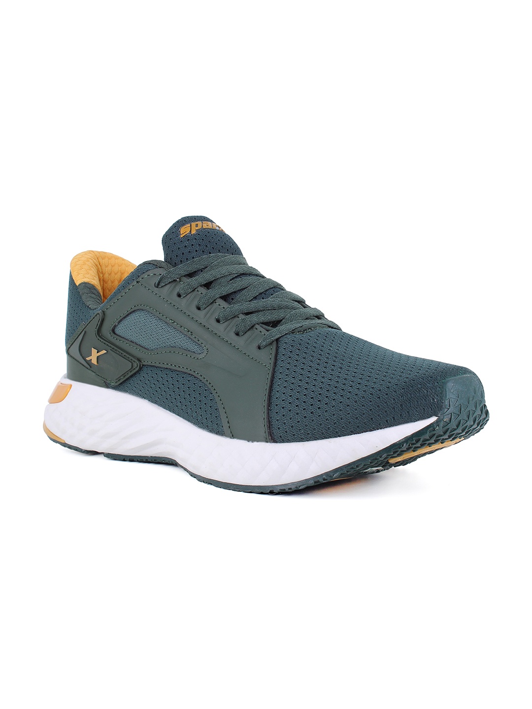 

Sparx Men Green Mesh Running Non-Marking Shoes