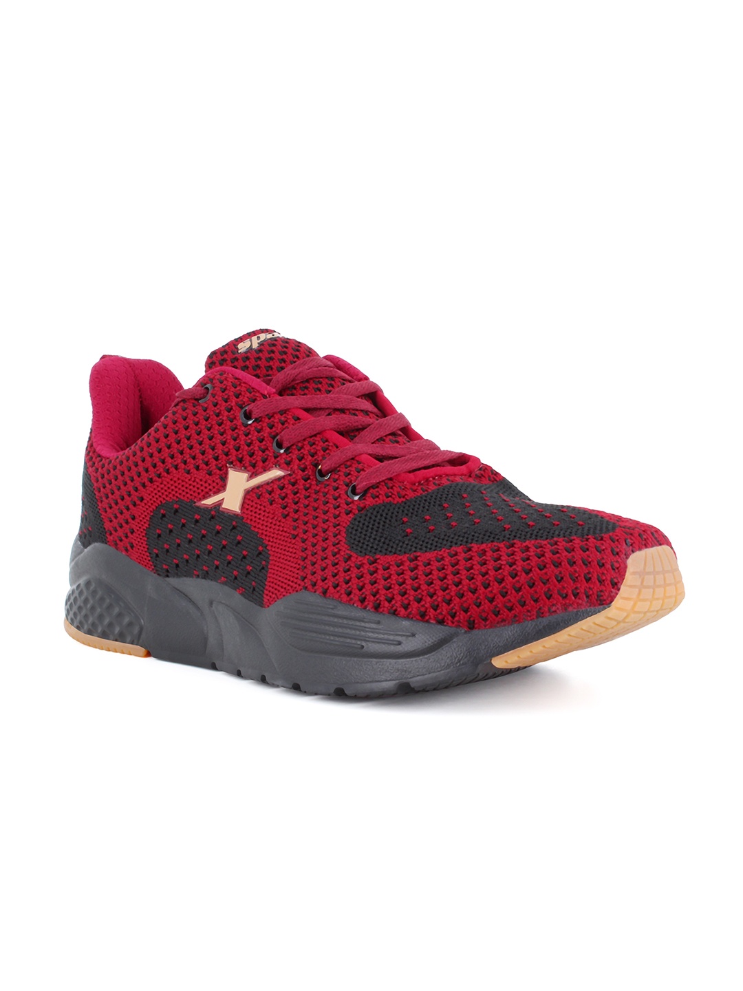 

Sparx Men Maroon & Grey Mesh Running Non-Marking Shoes