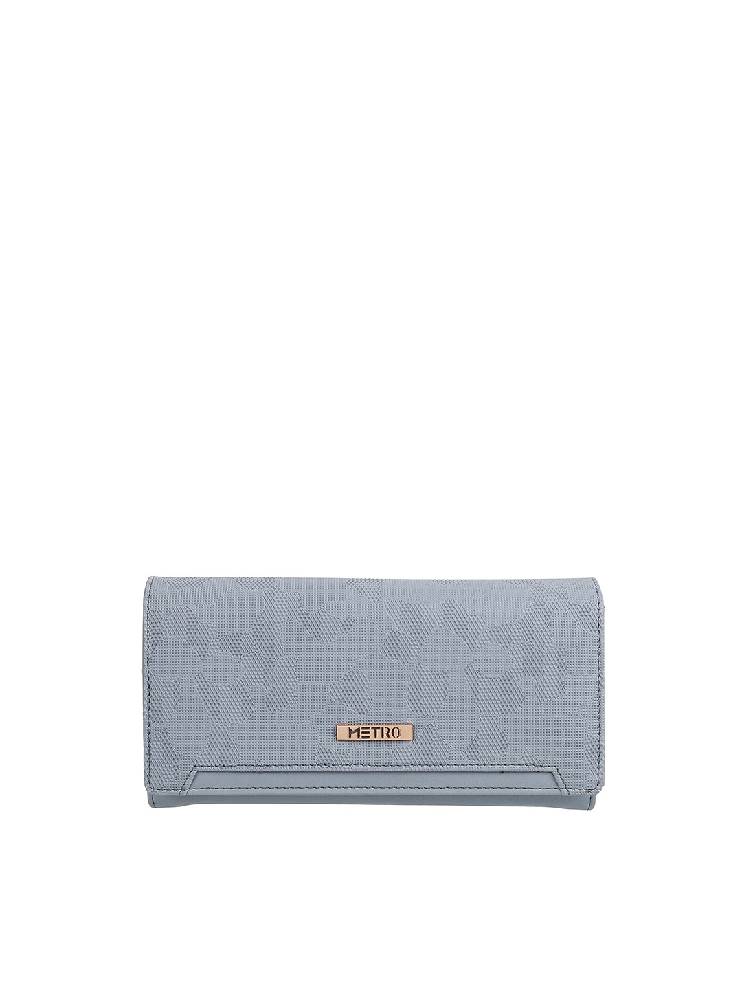 

Metro Women Blue Textured Purse Clutch