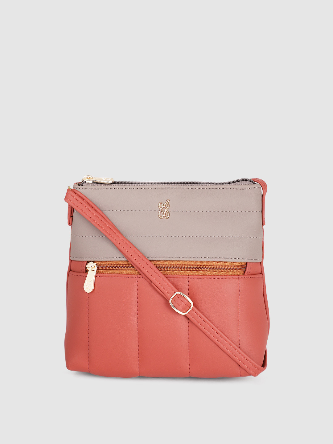 

Baggit Red Structured Sling Bag
