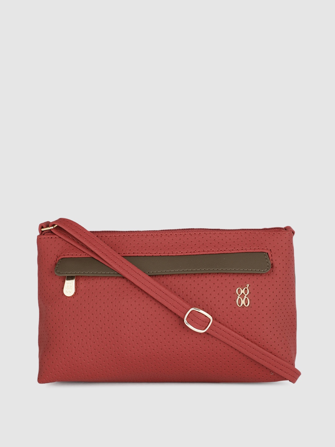 

Baggit Red Structured Sling Bag