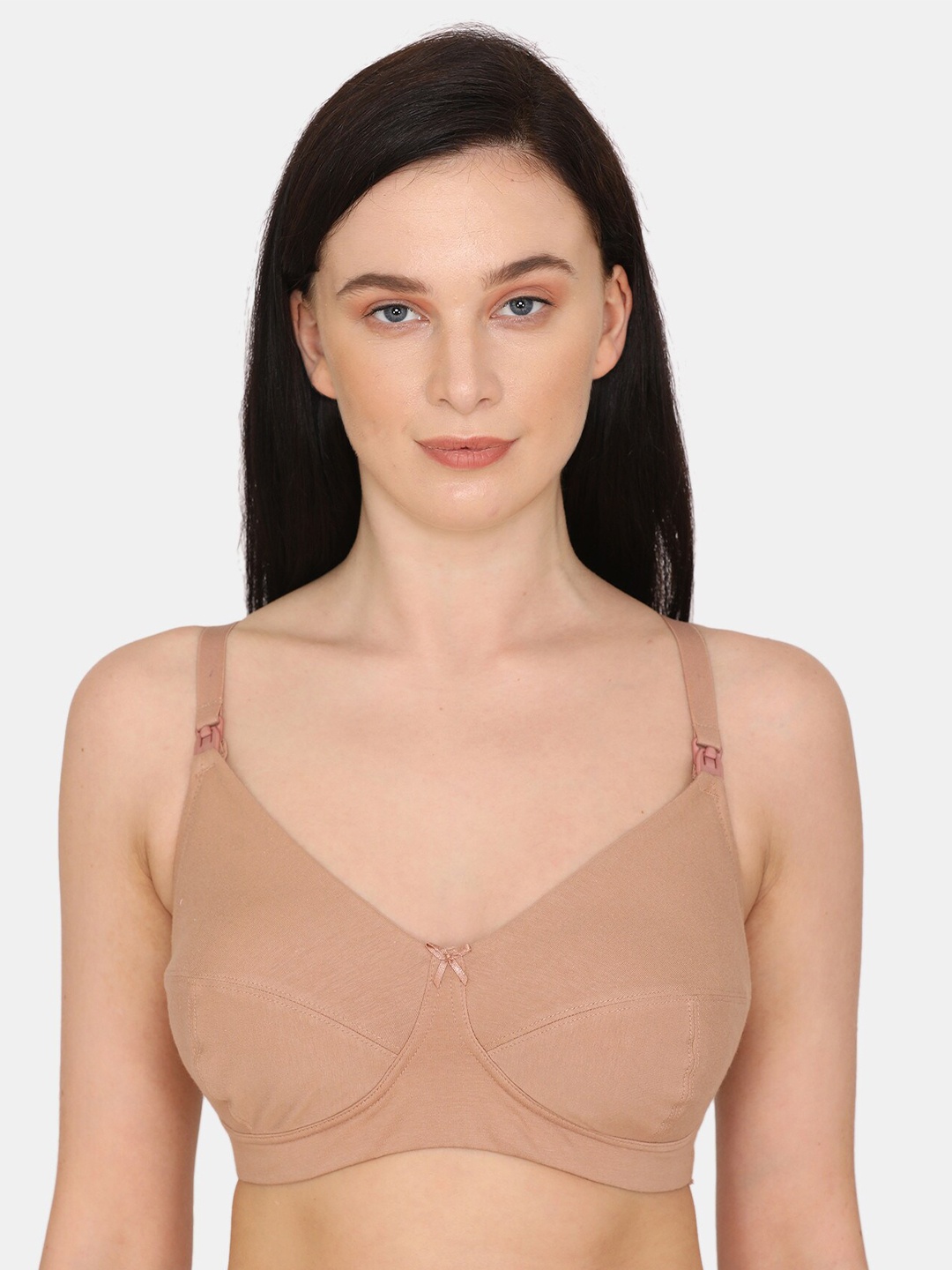 

Zivame Beige Non-Padded Cotton Every Day Bra