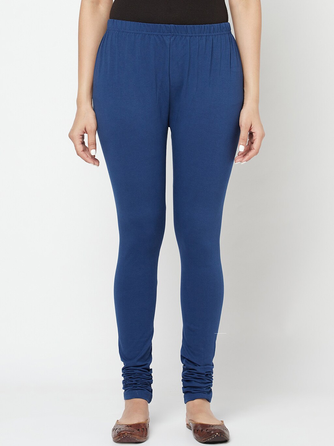 

Fabindia Women Blue Solid Leggings