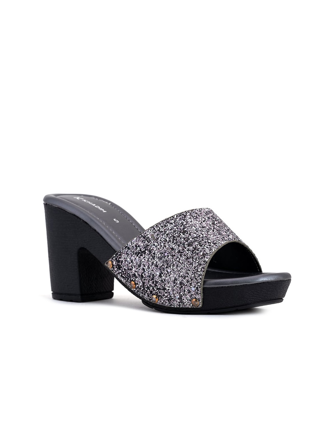 

Khadims Grey Block Sandals