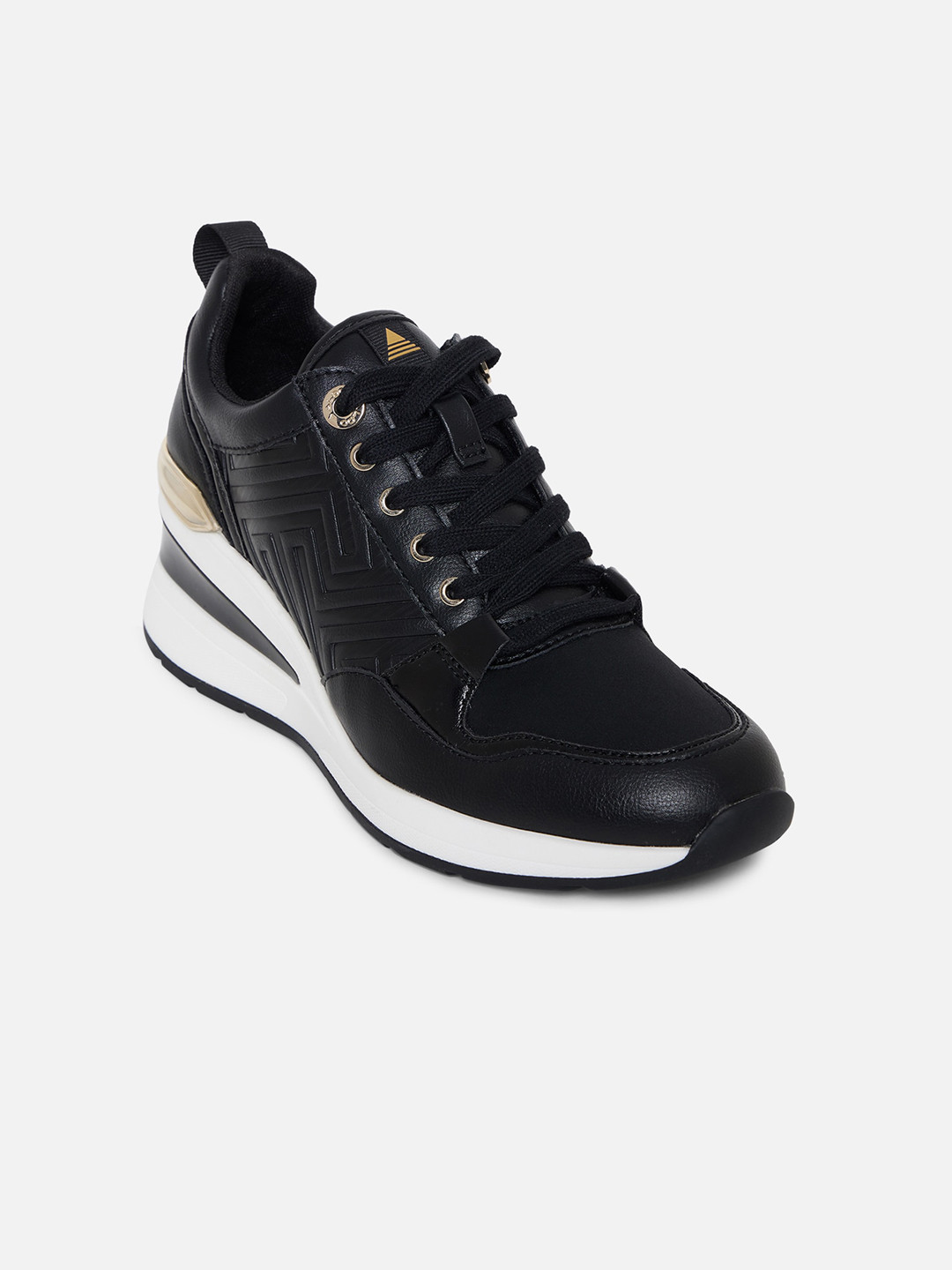 

ALDO Women Black Textured Sneakers