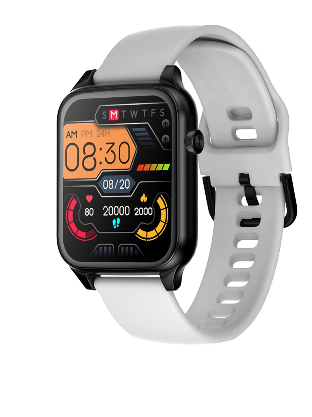 

molife Snow White-Coloured Solid Sense 500 Pro 1.7 Inch Bluetooth Calling with AI Assistances Smart Watch