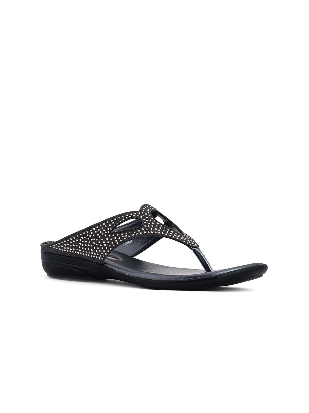 

Khadims Women Grey T-Strap Flats