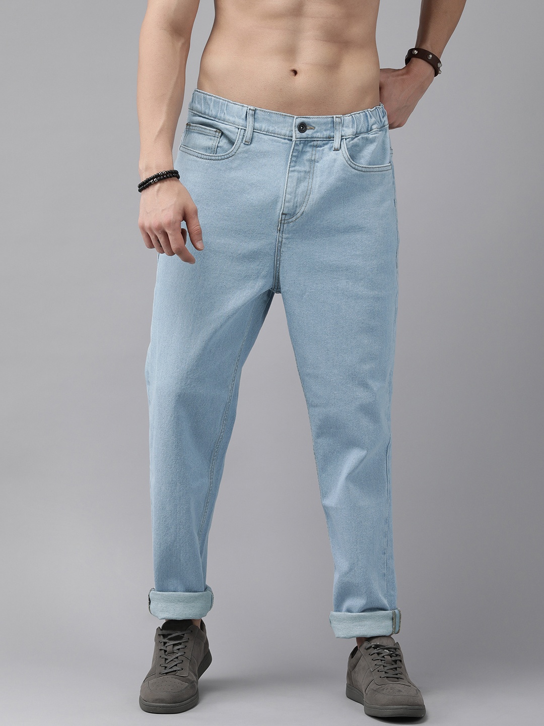 

The Roadster Lifestyle Co Men Blue Relaxed Fit Mid-Rise Stretchable Jeans