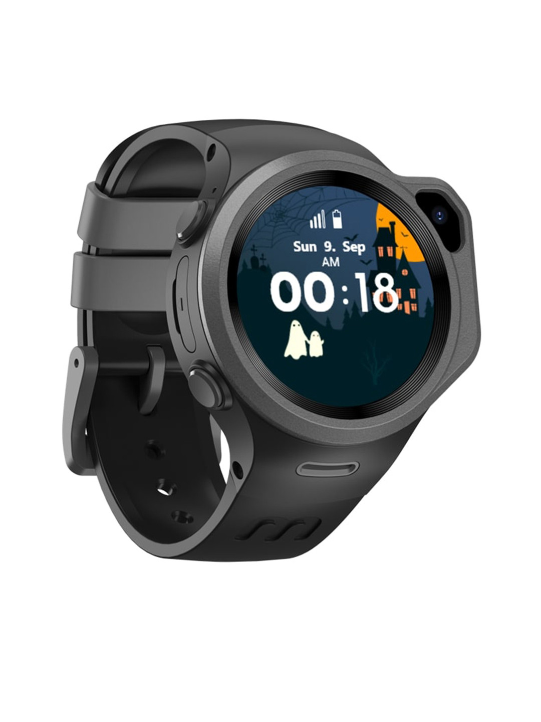 

WatchOut Wearables Kids Black Solid 4G Video Call, Music, Games & Anti-Theft Smart Watches