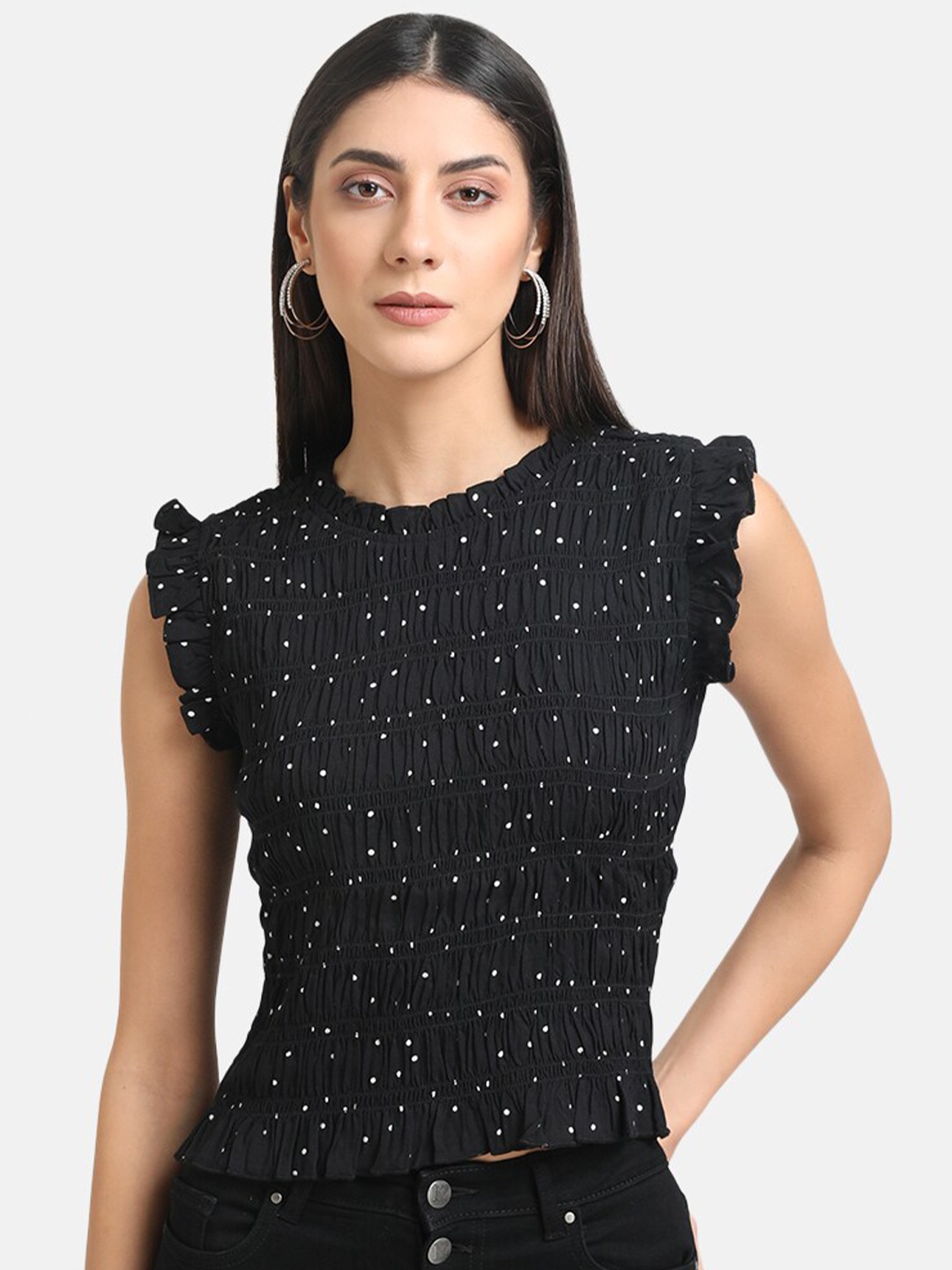 

Kazo Black Maxi Longline Top