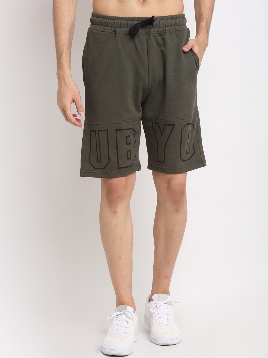 

Club York Men Olive Green Sports Shorts