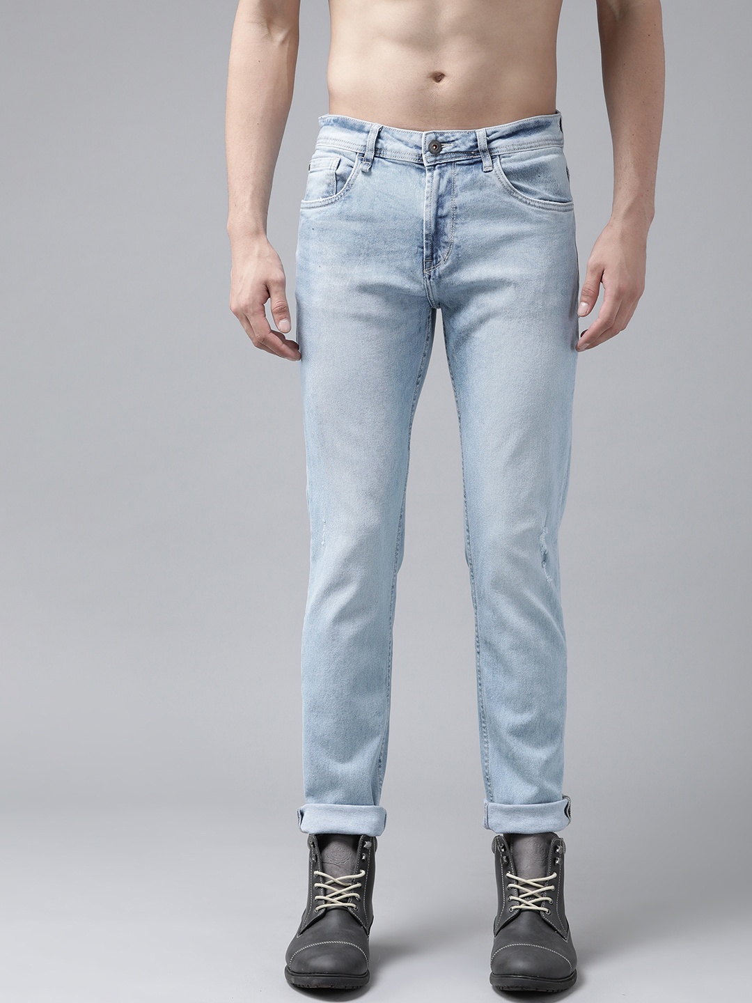 

Roadster Men Blue Slim Tapered Fit Light Fade Stretchable Jeans