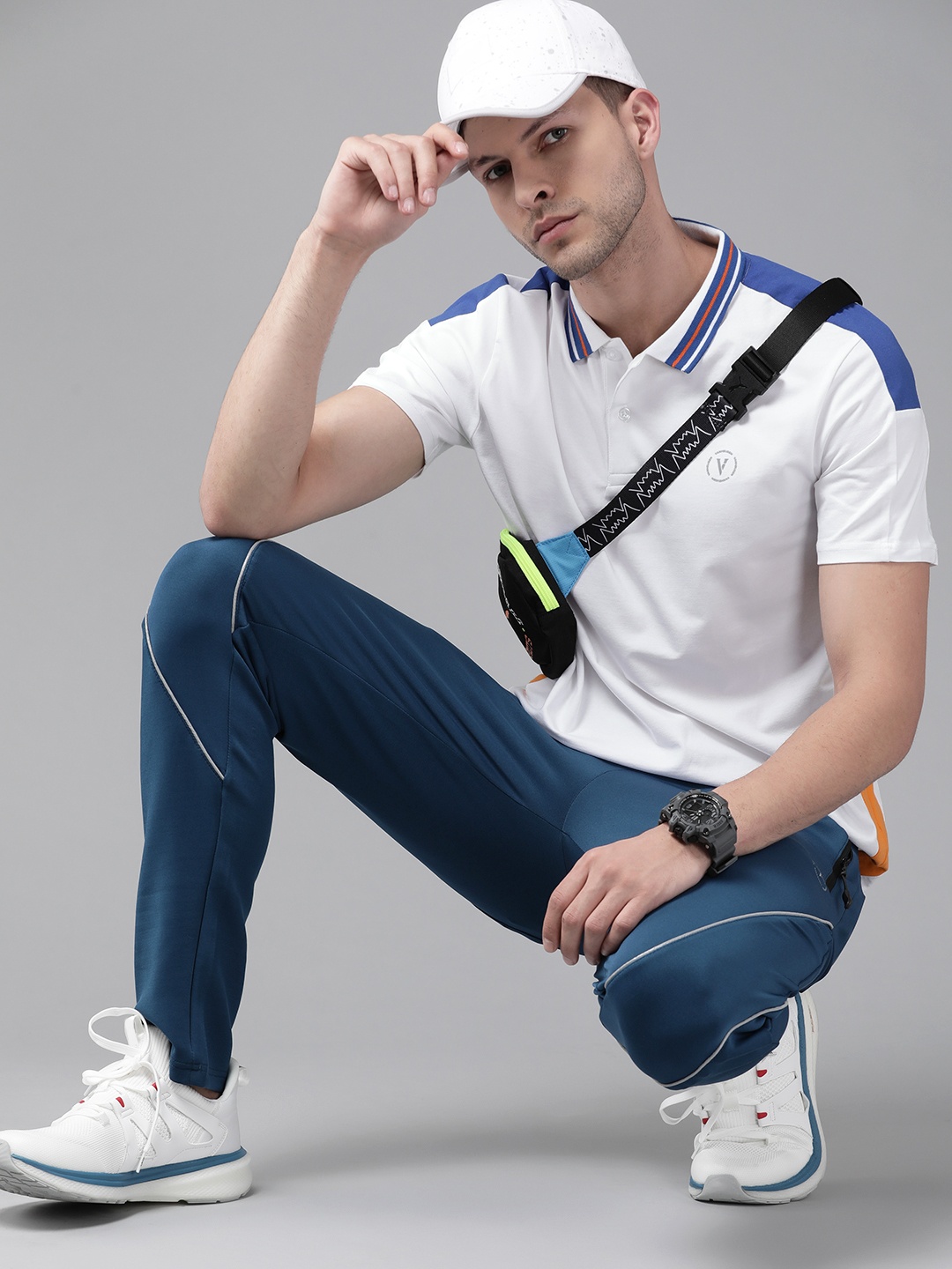 

Van Heusen Flex Men White Polo Collar Active Fit T-shirt