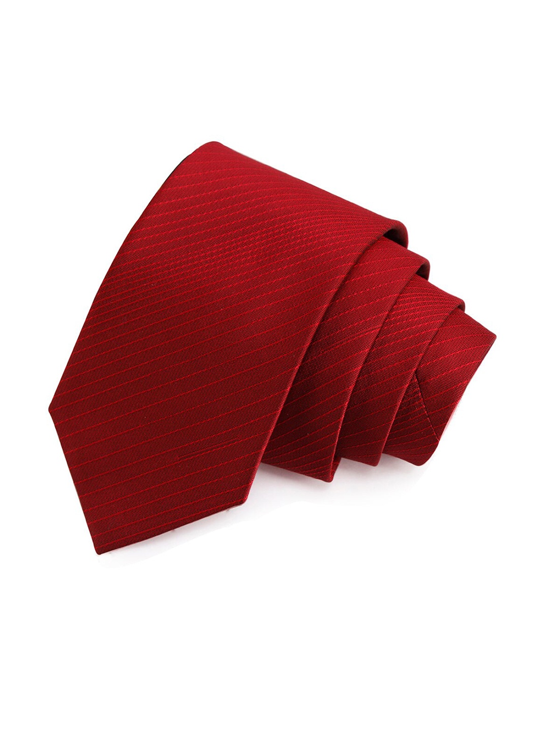 

PELUCHE Men Red Striped Broad Tie