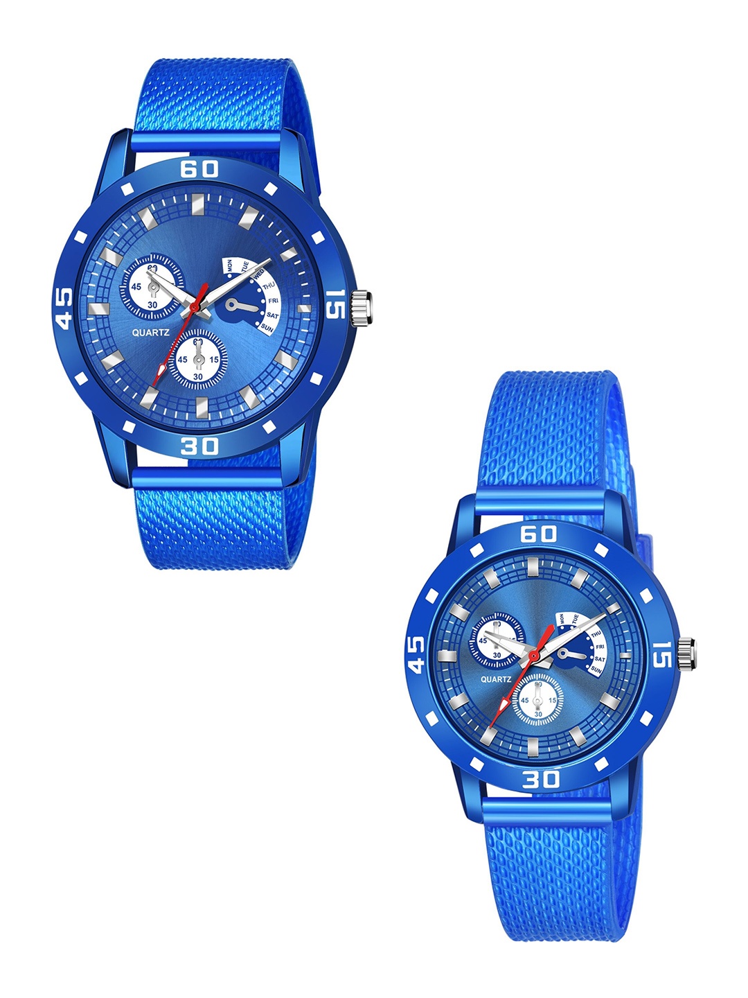 

HAPPY KHAJANA Blue Couple Watch Gift Set Combo_534_3020