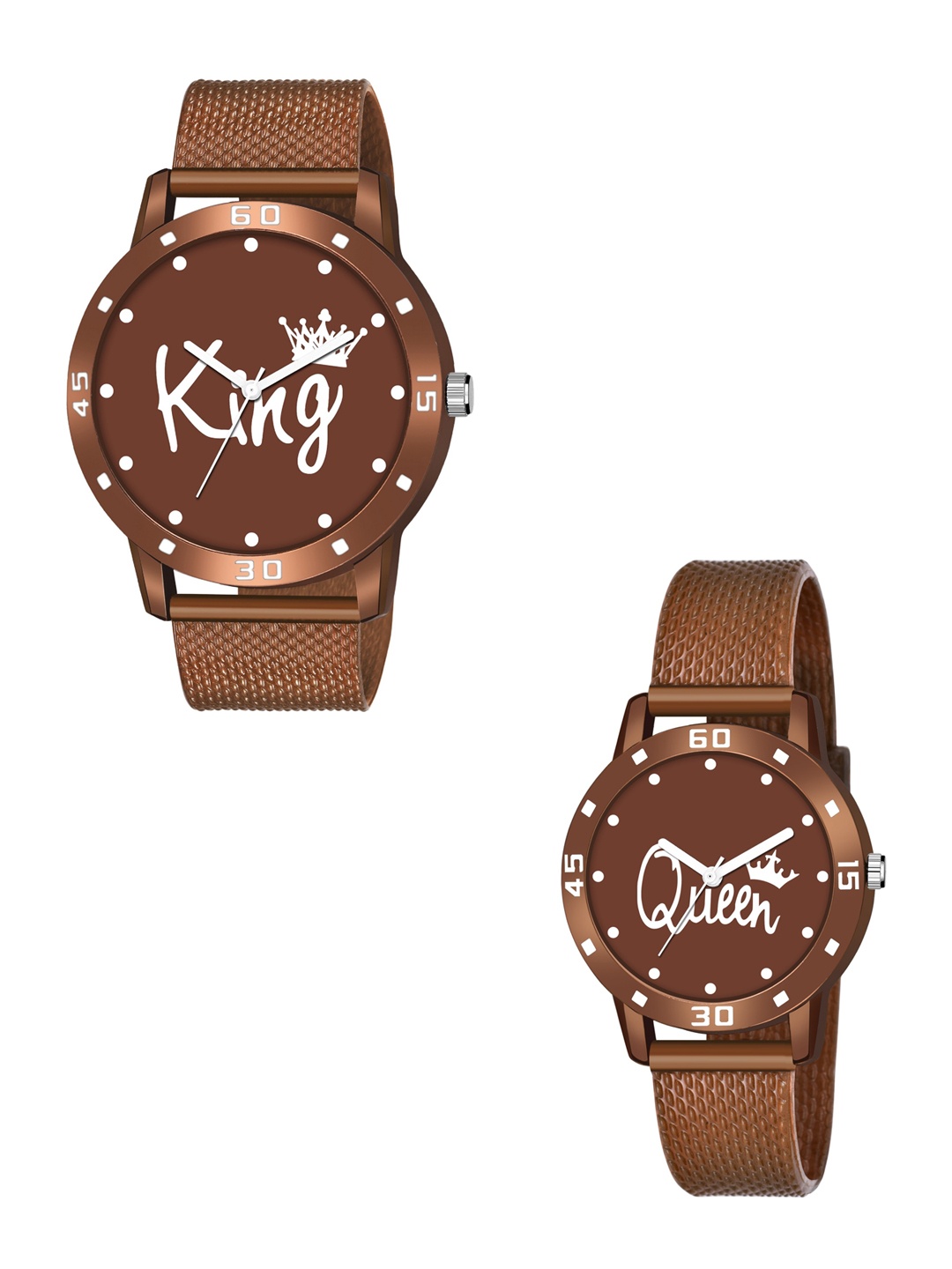 

HAPPY KHAJANA Unisex Brown Watch Gift Set