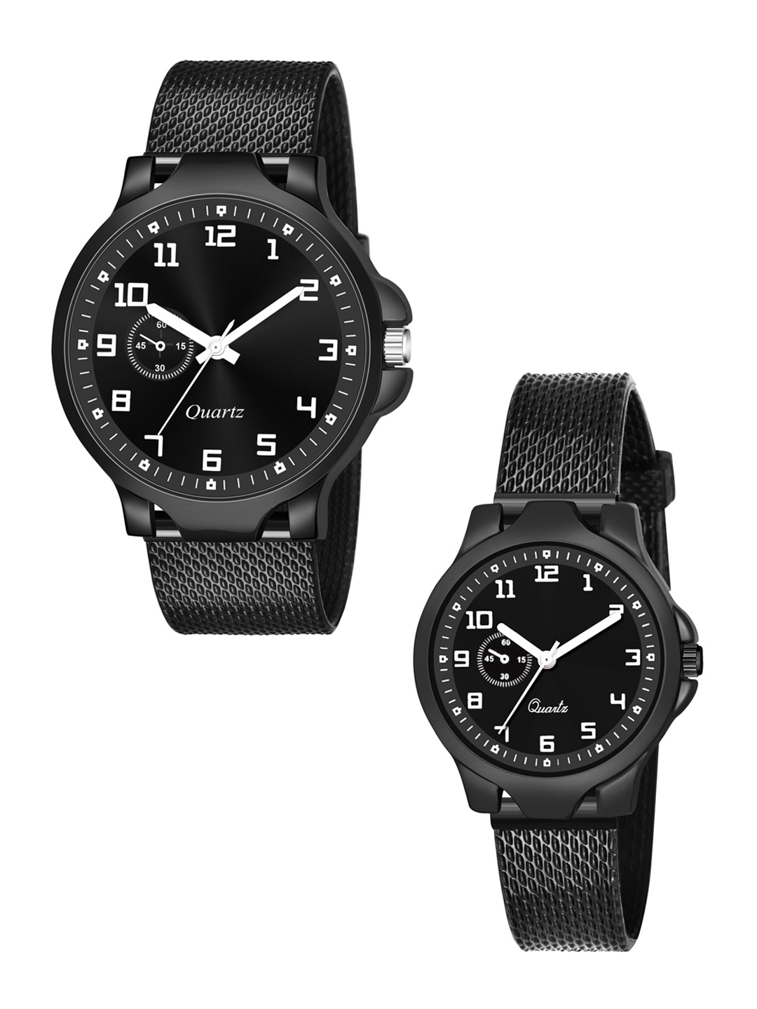 

HAPPY KHAJANA Unisex Black Solid Watch Gift Set Combo_561_3013
