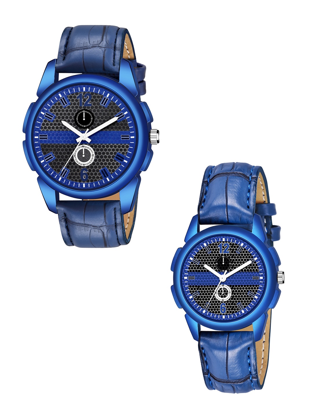 

HAPPY KHAJANA Unisex Blue Solid Watch Gift Set