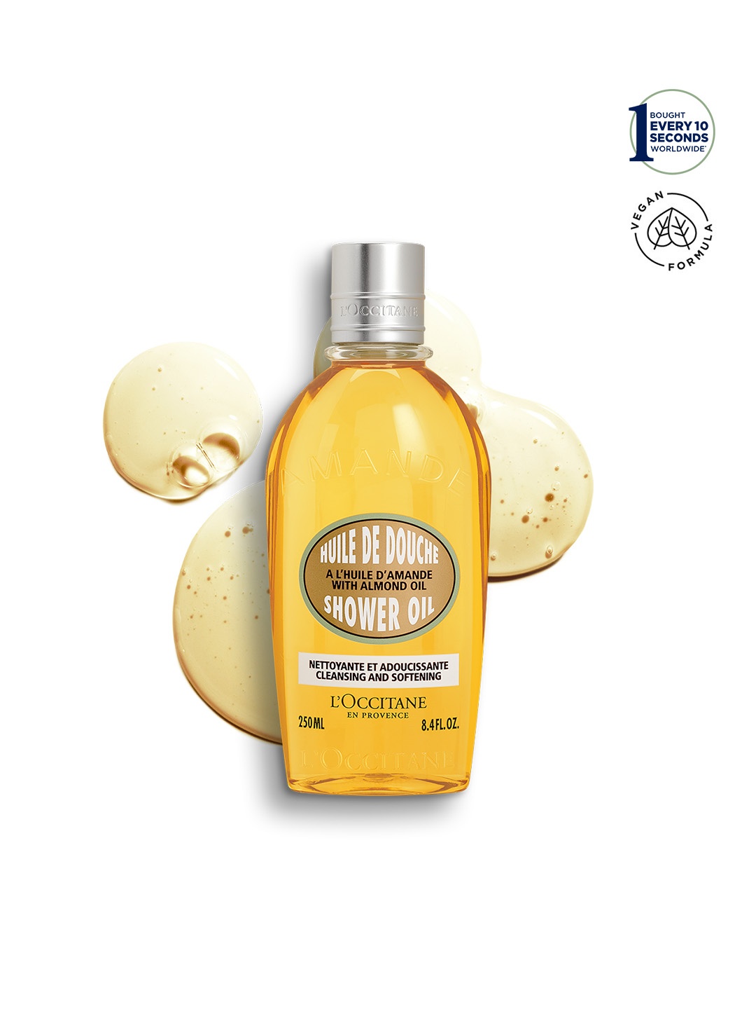 

LOccitane en Provence Unisex Huile De Douche Almond Shower Oil, Yellow