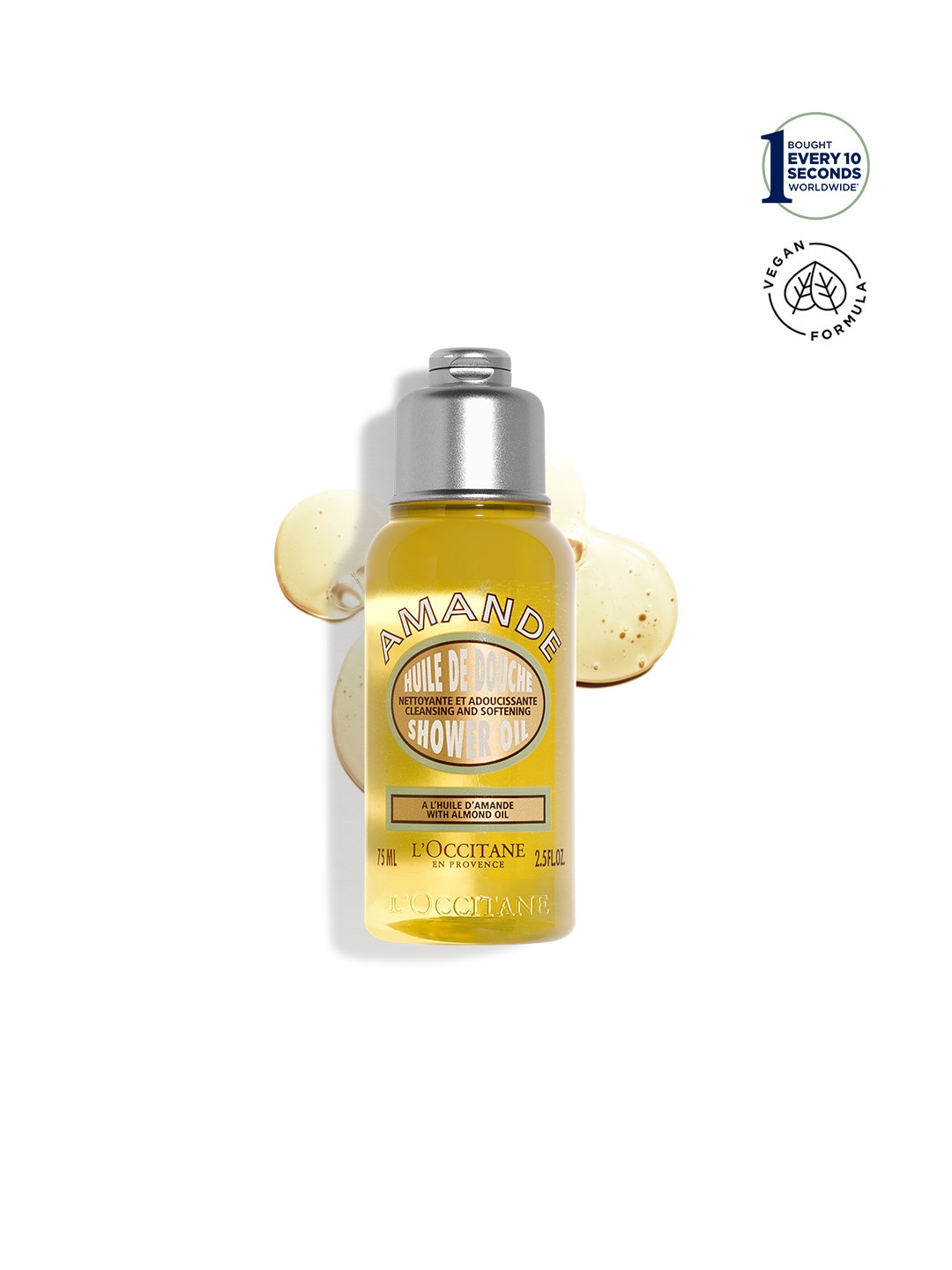 

LOccitane en Provence Unisex Huile De Douche Almond Shower Oil, Yellow