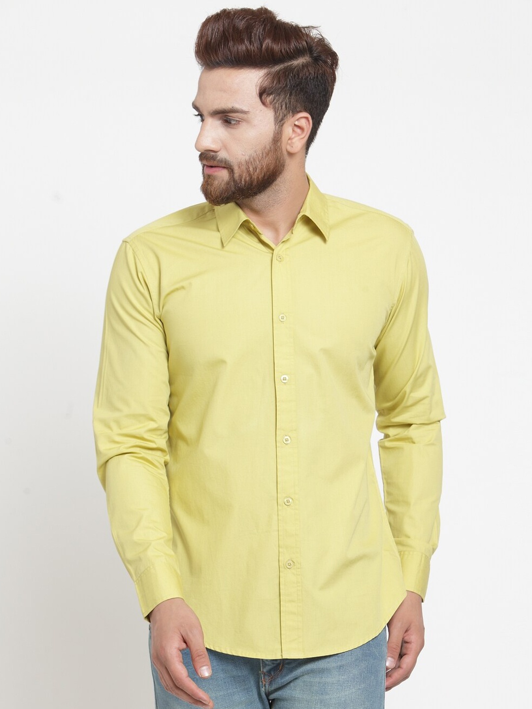 

WESTCLO Men Green Slim Fit Casual Shirt