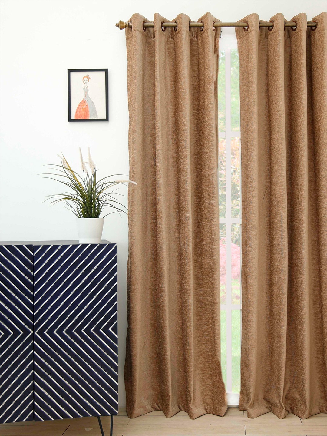 

Ariana Beige Room Darkening Door Curtain