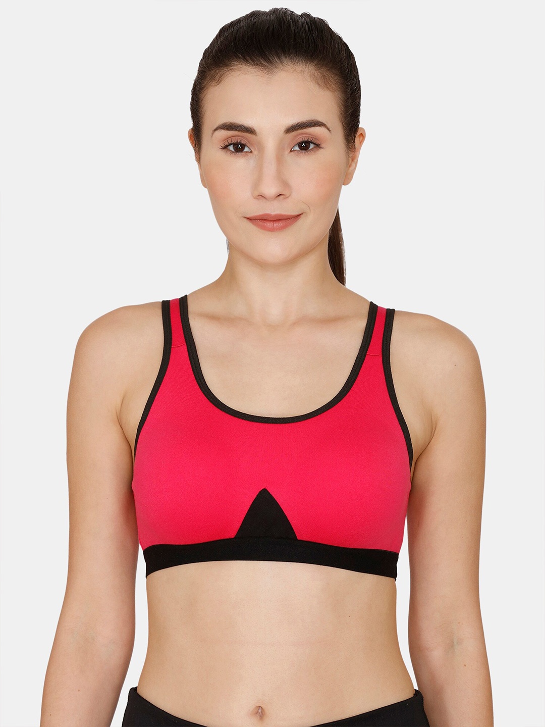 

Coucou by Zivame Pink Non-Padded Non-Wired Workout Bra