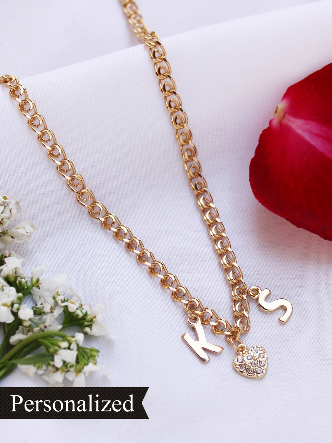 

Runway Ritual Gold-Plated White Stone-Studded Necklace
