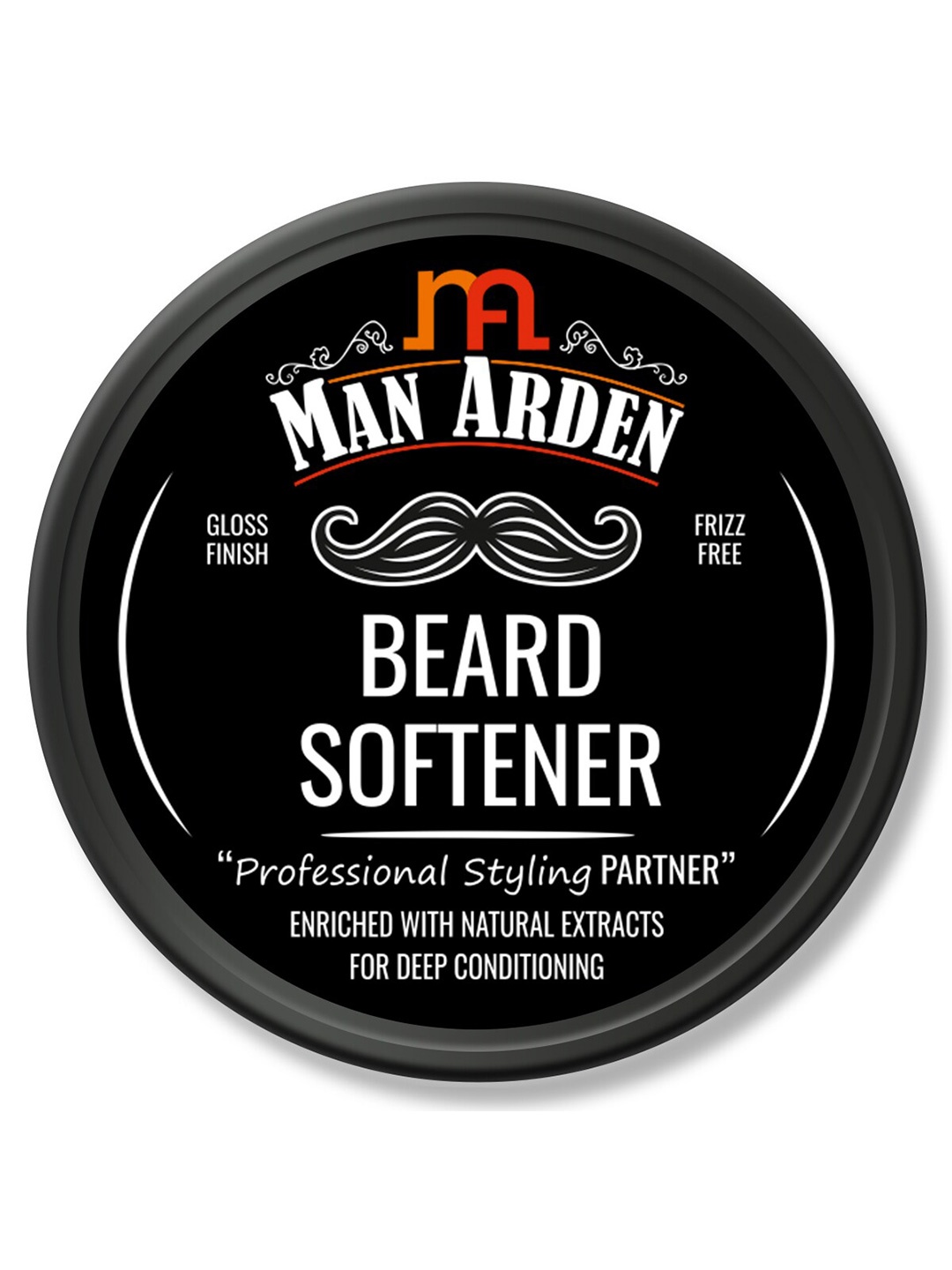 

Man Arden Professional Styling Gloss Finish Frizz Free Beard Softener - 50 g, Black