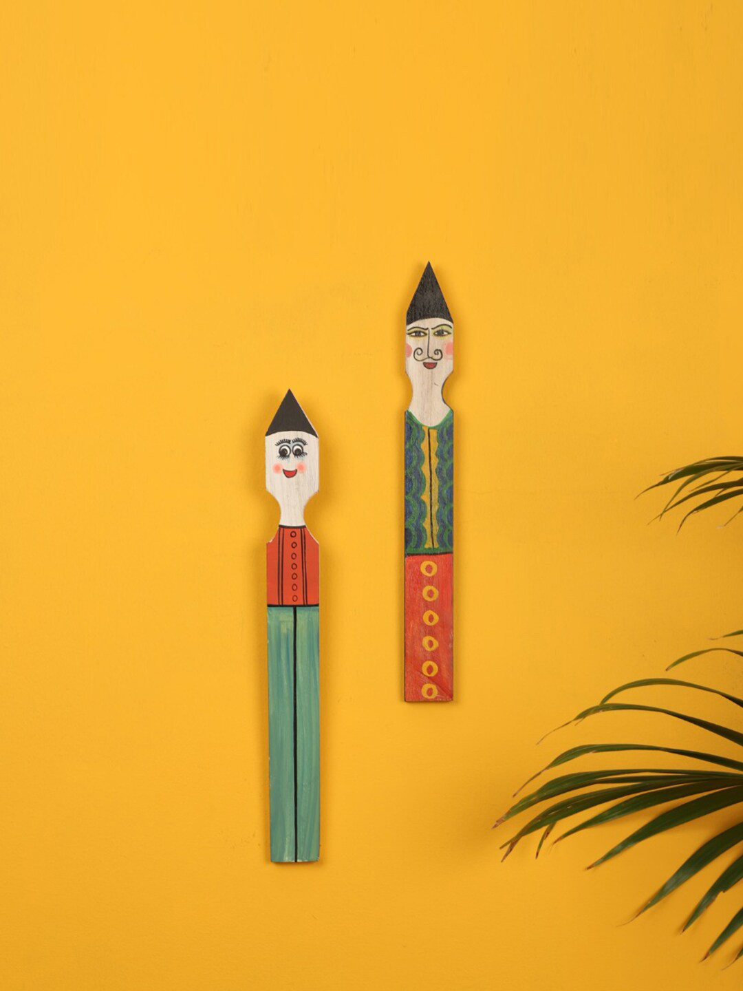 

AAKRITI ART CREATIONS Set of 2 Multi Motu Patlu Wall Decor Sticks